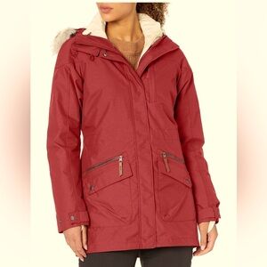 Columbia Women's Carson Pass Interchange Jacket, Beet, X-Small NWOT Two in One